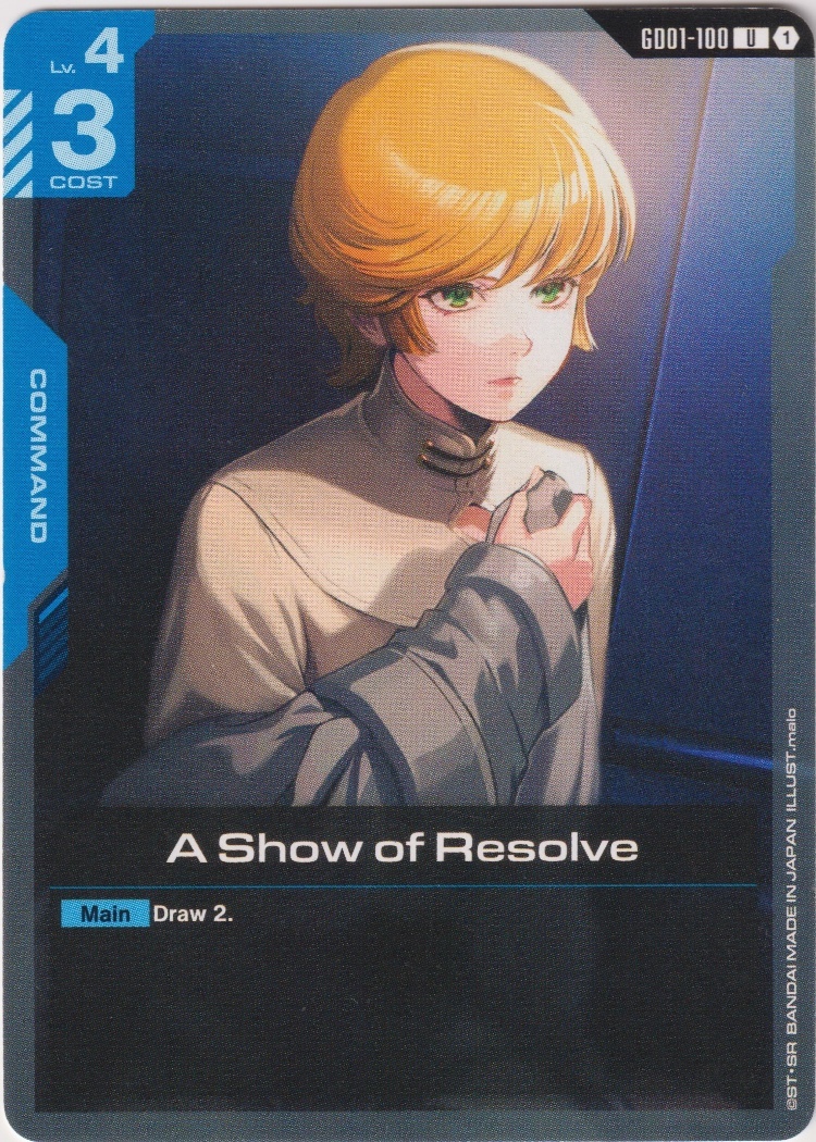 GD01-100 - A Show of Resolve