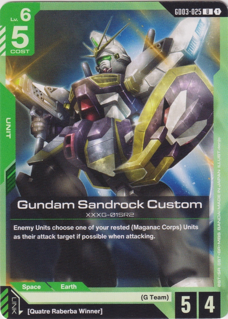 GD03-025 - Gundam Sandrock Custom