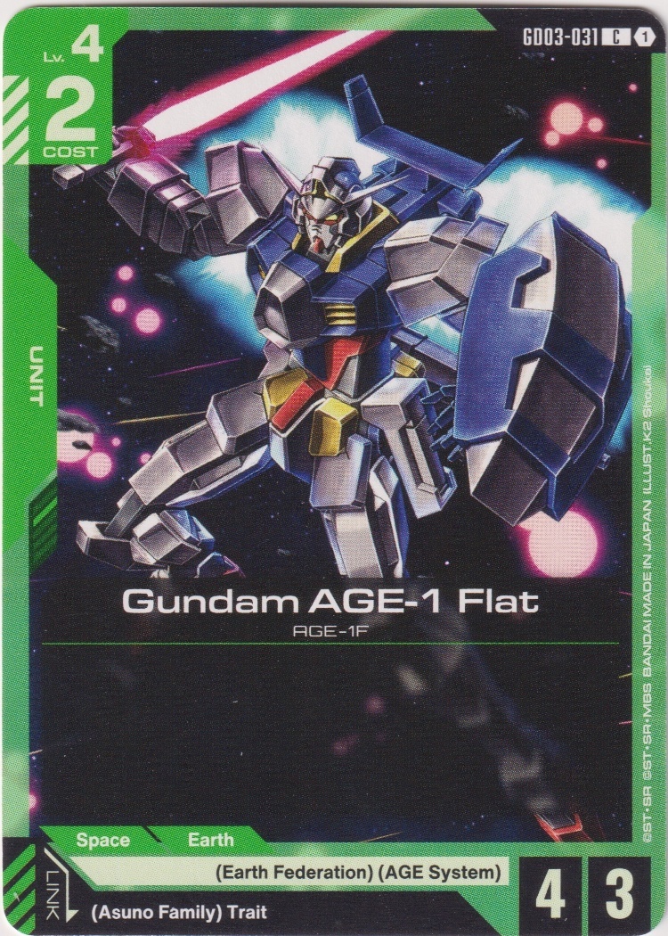 GD03-031 - Gundam AGE-1 Flat