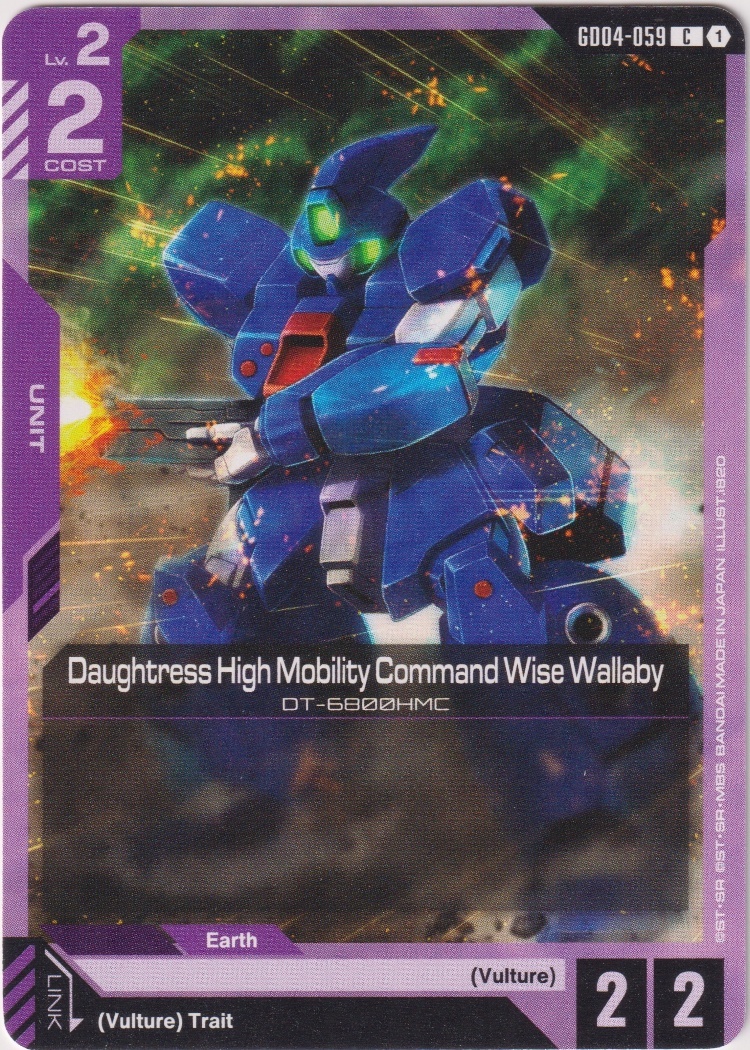 GD04-059 - Daughtress High Mobility Command Wise Wallaby