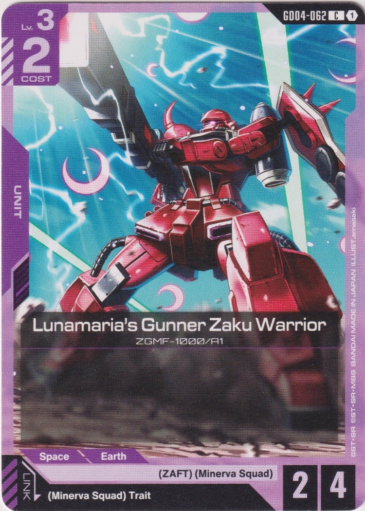 GD04-062 - Lunamaria's Gunner Zaku Warrior