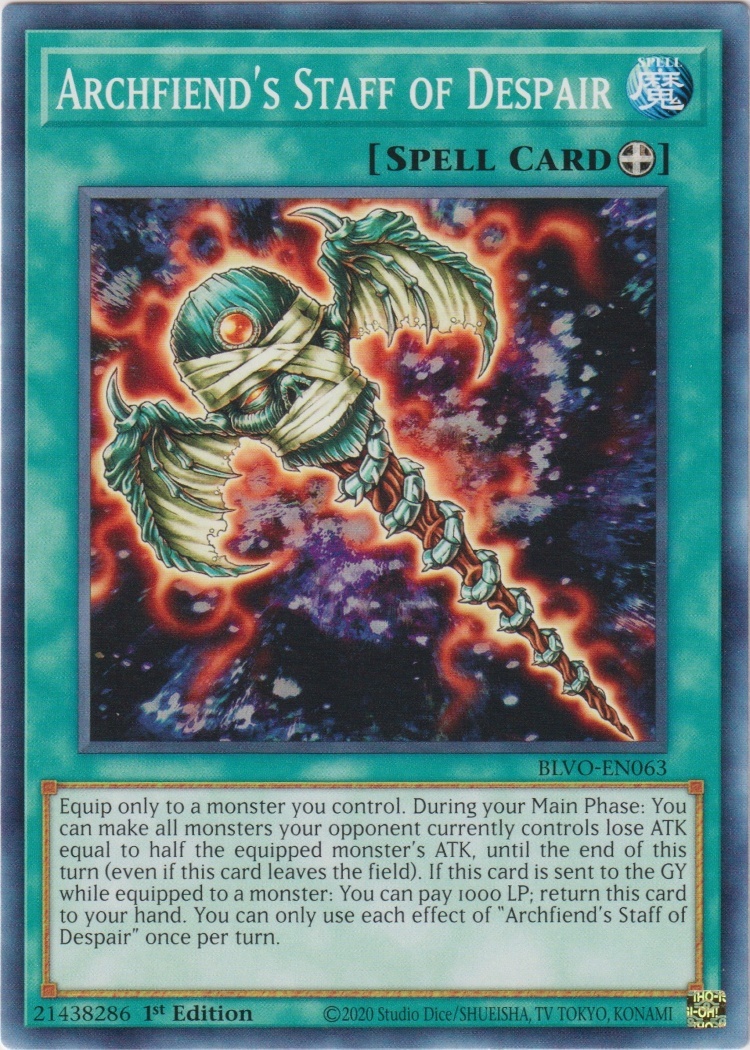 BLVO-EN063 - Archfiend's Staff of Despair