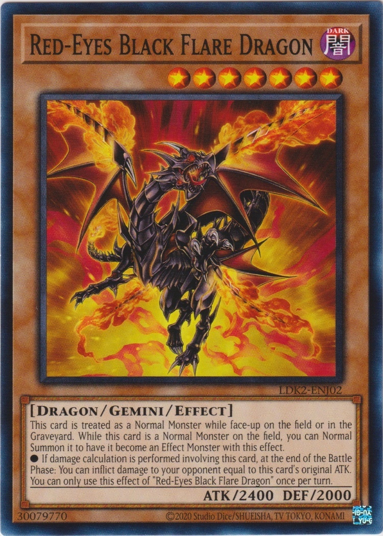 LDK2-ENJ02 - Red-Eyes Black Flare Dragon