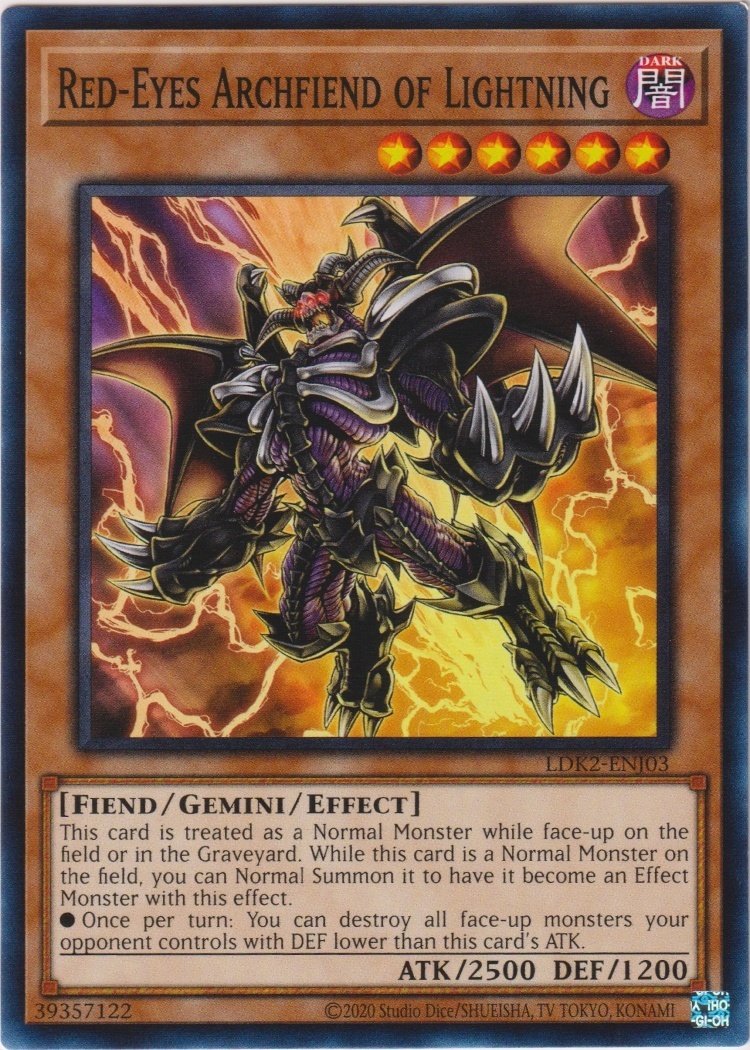 LDK2-ENJ03 - Red-Eyes Archfiend of Lightning