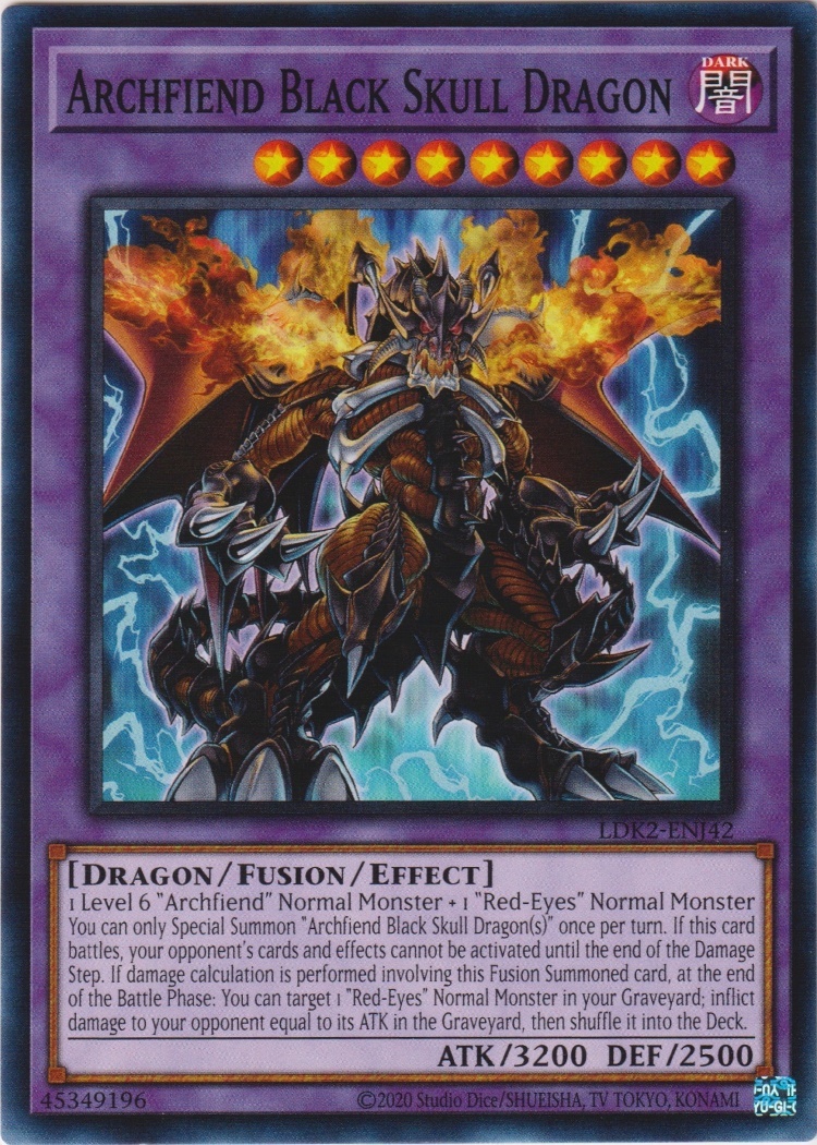 LDK2-ENJ42 - Archfiend Black Skull Dragon