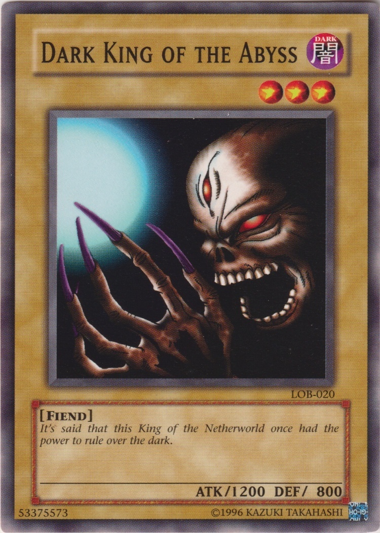 LOB-020 - Dark King of the Abyss